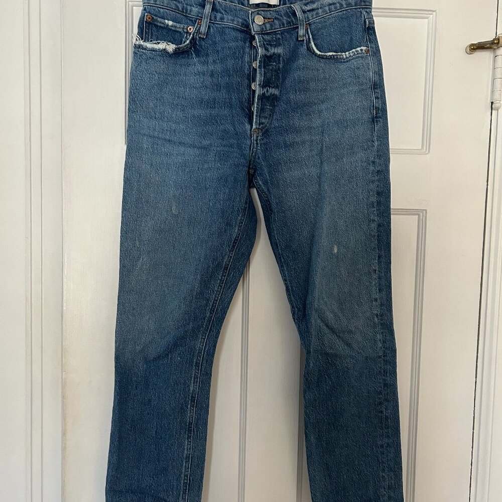 Agolde Straight Medium Wash Denim Jeans Size 29